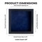 Elegant Charcoal Wood Shadow Box Frame with Acrylic Front - Navy Blue Suede Backing, 30 Sizes